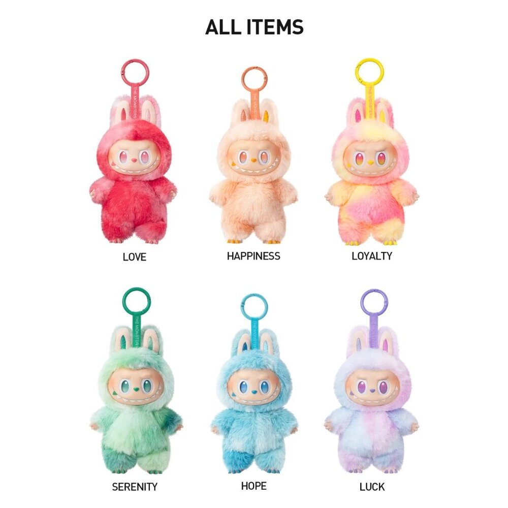 Pop Mart Labubu v3 Big into Energy Series Vinyl Pendant Set of 6 (Authentic)